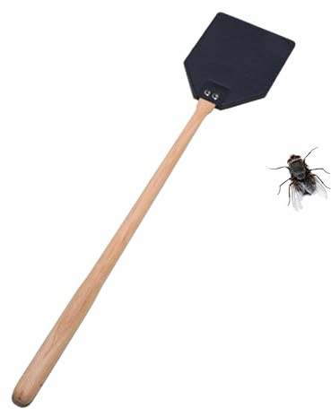 Langlebiger fliegender Klatsch aus robustem Fliegenschatter aus Holz | Tragbare, robuste Fliegenrote, doppeltem Fliegenklatsch | von Hand klatschen mit einem