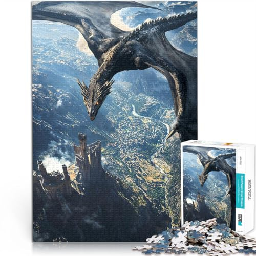 1000 Piece Jigsaw Puzzles for Adults Jigsaw A Kingdom in Shadows Lernspiele Wanddekoration Einzigartige Geburtstags- und Weihnachtsgeschenke38x26cm