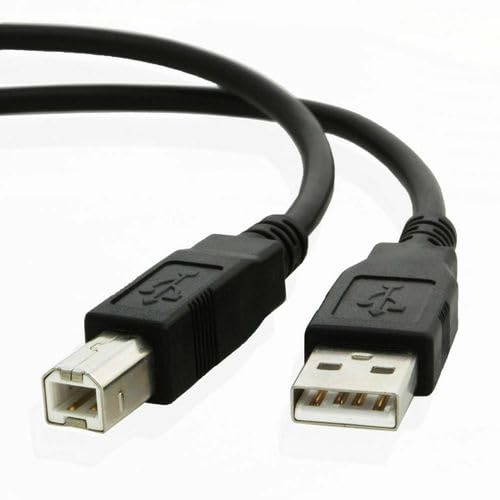 USB 2.0 Printer Cable, Type A to B Male Connector, High Speed Data Lead (2M)
