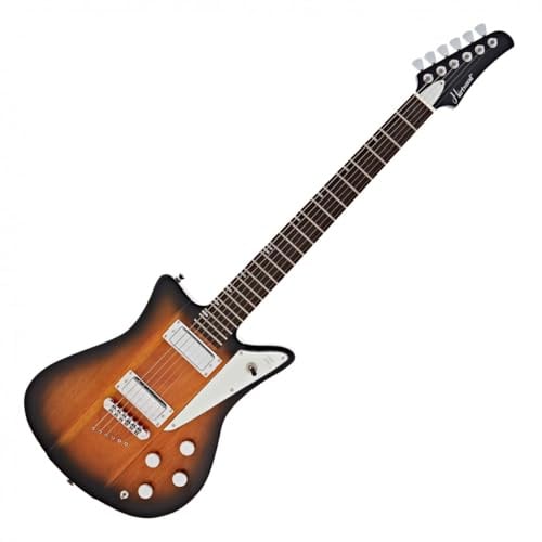 Hartwood Deytona II Electric Guitar, Tobacco Burst | Versatile Humbucker Tones with Phase Switch, Mahogany Body for Warm Resonant Sound, Ebony Fretboard, Tobacco Burst