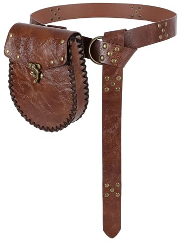 WERFORU Wikinger Gürtel Herren Damen Mittelalter Gürtel Mittelalter Accessoires