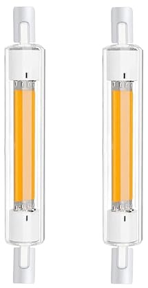Aseoacc R7S LED 118mm Dimmbar 30W COB Lampen Warmweiß 3000K 3000LM, Ersatz für 300W J118mm Halogenstab, 220-240V,360°Abstrahlwinkel, Beleuchtung für Zuhause/Außenbeleuchtung, 2 Stück