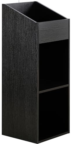 Charles Jacobs 2 Tier Modern Vinyl Record LP Storage Unit - Black
