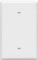 Enerlites 8801o-w 1-Gang placa de pared en blanco, over-size, irrompible policarbonato, color blanco