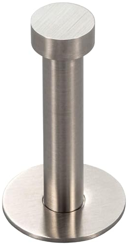 Gedotec Garderobenhaken Edelstahl Kleiderhaken Tür - Garderobe & Wand-Montage - UP-25 | Tiefe: 52 mm | Edelstahl matt gebürstet | Haken für verdeckte Befestigung | 1 Stück - Wandhaken mit Schrauben