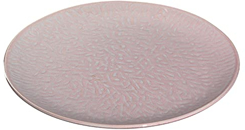 Leonardo Matera Keramik-Teller 1 Stück, spülmaschinengeeigneter Speise-Teller, Essteller mit Glasur, runder Steingut-Teller, Ø 27 cm rosa, 018571