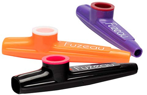 Fuzeau, 3er-Set Kunststoff Kazoo, Assorted, Lackiert, Für die Familie, Partys
