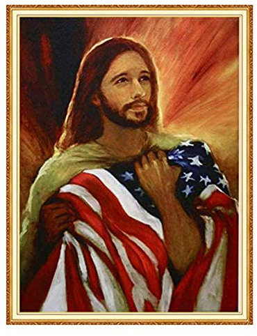 Yingxin34 3000 Stücke Puzzles für Erwachsene,Religiöse Figuren und Flaggen, Gute Sammlungen und Geburtstagsgeschenke-48.03x31.88 Zoll (122 x 81cm)