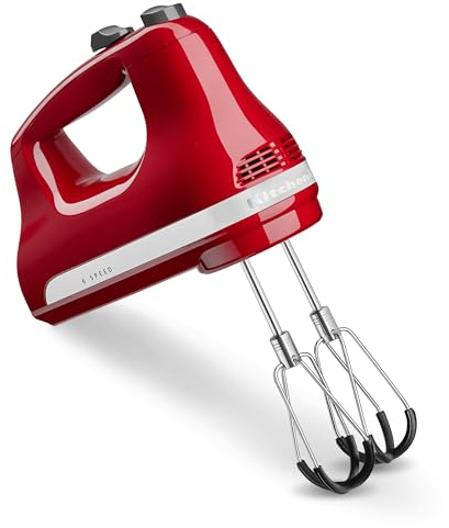 KitchenAid Batidora de mano de 6 velocidades con batidores Flex Edge - KHM6118