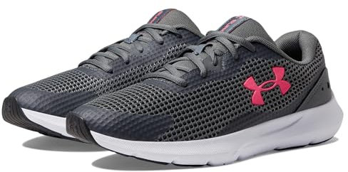 Under Armour Ua W Surge 3, Scarpa da corsa Donna, Pitch Gray White Cerise, 38 EU