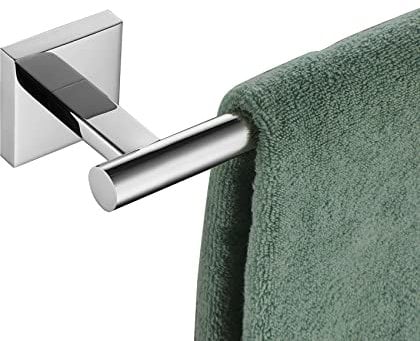 KOKOSIRI Bath Towel Rail Bathroom Towel Bar for Toilet Kitchen 24 Inch Necklace Holder Chrome Stainless Steel B4005CH-L24