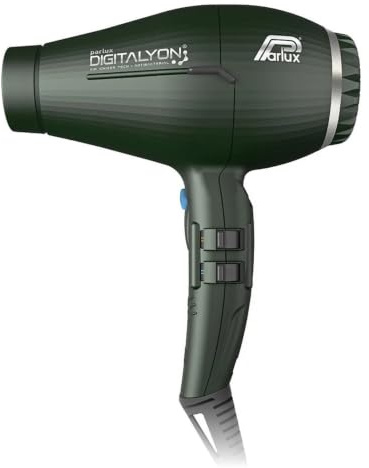 Parlux Digitalyon Digital Hair Dryer Slim Hair Straightening Nozzle | Quiet with 2 Speeds and 4 Temperatures and Cold Air Button