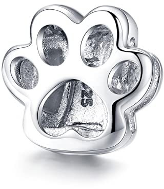 Cat Paw Mesh Armband Charm 925 Sterling Silber Charm