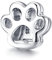 Cat Paw Mesh Armband Charm 925 Sterling Silber Charm