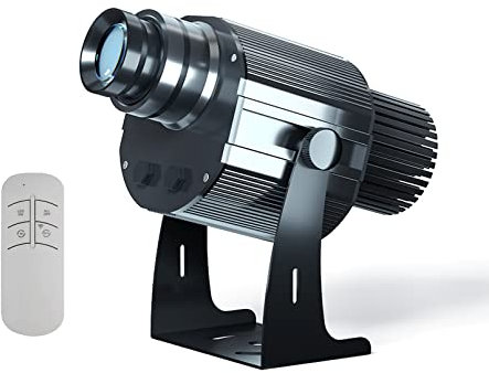 AHWZ 50W GOBO Logo Projector - GO -Projektor, einschließlich maßgefertigter Gobos für Hotel Car Wash Company Store Hochzeit Werbung im Freien im Freien,Schwarz