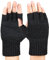Bencailor Fingerlose Handschuhe Herren Winter Warme Halbfinger Handschuhe mit Weichem Strick Fleece Thermo Handschuhe (Dunkelgrau)