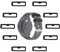 MTHGH 20mm Boucles de bracelet pour Garmin Fenix 7S/6S/5S /Forerunner 55/45/45S/245 /Instinct 2S Smartwatch Fastener Rings[10 Piezas], Anneaux de remplacement pour fixation de bracelet de montre