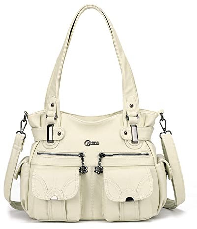 KL928 Tasche Damen Handtasche Umhängetaschen Damenhandtasche Schultertasche Lederhandtasche elegante Taschen hand taschen Henkeltaschen für frauen mit vielen fächern