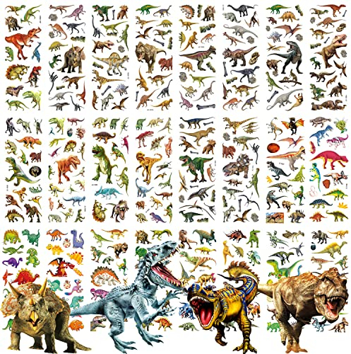 Dinosaurier Aufkleber, 26 Blätter 3D Aufkleber Geschwollen Stickers für Kinder Junge Dino Geschenk Kindergeburtstag Mitgebsel