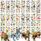 Dinosaurier Aufkleber Set - 26 Blätter Geschwollen Stickers für Kinder & Kleinkinder, 3D Stickeralbum, Junge Dino Geschenk, Kindergeburtstag Mitgebsel