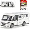 alles-meine.de GmbH Hymermobil Hymer Exsis 1 Weiss Wohnwagen Camping 1/64 Majorette Modell Auto mit individiuellem Wunschkennzeichen