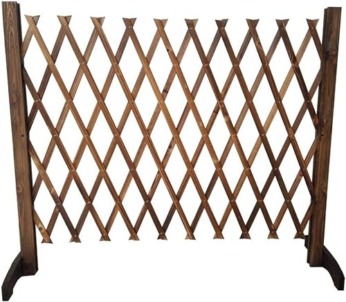 NAKEAH Zaun, Holzzaun, Gitterdekoration, Teleskop-Leitplanke, Gartenzaun for den Außenbereich, Haustierzaun (Größe: 70 x 120 cm) (Size : 90 * 150CM)