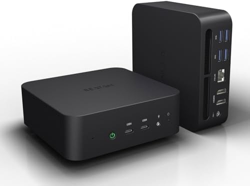 Reatan Alloy 9 Mini Gaming PC AMD Ryzen 9 7940HS(up to 5.2GHz) 32GB DDR5 1TB SSD 5600 MHz RAM, Desktop Mini Computers, Radeon 780M Graphics, 2.5Gbps LAN, HDMI 2.1, 8K USB 4.0 Wi-Fi 6E/BT5.3