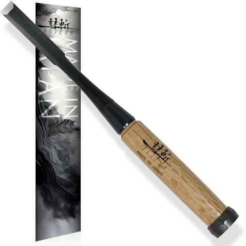 SUIZAN Japanese Wood Chisel 12mm - Professional Oire Nomi Woodworking Tools