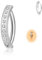Candyfancy 14G Clicker Bauchnabelpiercing Titan Antiallergie Bauchnabelpiercing 10mm Zirkonia Nabelpiercing Belly Piercing Bauchnabel Körperschmuck für Damen Herren