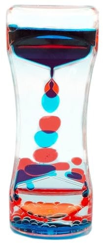 Sablier Liquides Jouets Sensoriels pour Enfant Adulte, Minuteur de Mouvement Lampe à Lave Colorés, Sensory Fidget Toy pour Soulager Stress, Anxiété, Autisme, TDAH, Relaxation, Décoration de Bureau (B)