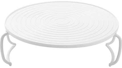 Vassoio Riscaldante Rack Griglia per Forno a Microonde, Vassoio Riscaldato a Strati Rotondo per Microonde Vassoio per Cottura a Vapore Multifunzionale