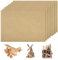 Kssvzz Lot de 8 Planches A4 en MDF pour Travaux Manuels, Bois de Rechange pour Panneaux de Fibres à Densité Moyenne, Dessin d'Artiste, Gravure Laser, Peinture et Décoration