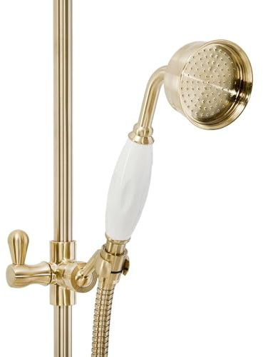 MILANO Telephone Style Hand Shower Handset Brushed Brass