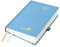 POPRUN Tagesplaner 2025 2026 Hardcover 21,5 x 14,5 cm, Tageskalender A5 1 Tag 1 Seite (Montag - Sonntag), Terminplaner (Aug.2025-Jul.2026) mit Stiftschlaufe - Dunstblau