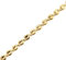 Bishilin Hip Hop Kette Herren 46CM, Edelstahl Halskette ohne Anhänger 7MM Bohnenkette Hip Hop Kette für Männer Gold