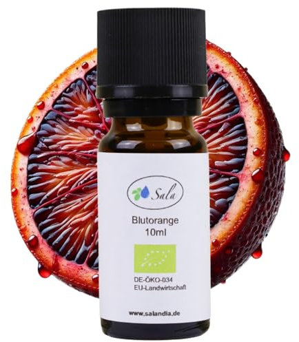 Sala Blutorangenöl Aroma ätherisches Blutorange Öl naturrein BIO - zum Verzehr - 10 ml