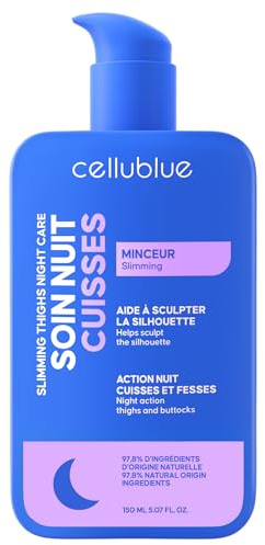 Crème Minceur Nuit Cuisses Cellublue – Affine et raffermit les cuisses pendant le sommeil, lisse la peau, action ciblée nuit, améliore l’aspect de la peau, résultats visibles