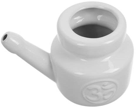 NULYLU Keramik-nasenspülflasche Für Nasennebenhöhlen Automatische Spülung Wiederverwendbares Nasenreiniger Für Erwachsene Und Sanfte Nasenhygiene