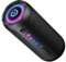 taopodo Enceinte Portable Bluetooth 5.4 sans Fil avec Bass Puissantes, 30W Enceinte Bluetooth, Autonomie 30 hrs, Lumières RGB, Appairage TWS, IPX7, AUX, TF, pour l'extérieur/La Fête/Voyage, Noir