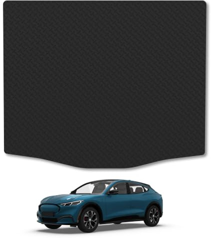 Ford Mustang Mach-E (2021+) 5mm Rubber Boot Mat | Heavy Duty Rubber Tailored Fit Boot Liner Full Coverage Durable Waterproof Accessories Easy Clean Anti Slip Made in the UK