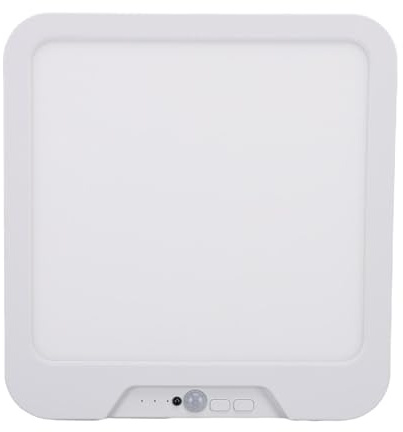 Jectse Luci Soffitto del Sensore di Movimento Ricaricabili con Luce Armadio a Batteria Wireless Magnetica Remota con Temperatura a 3 Colori, Illuminazione Doccia a LED per Docce Interne