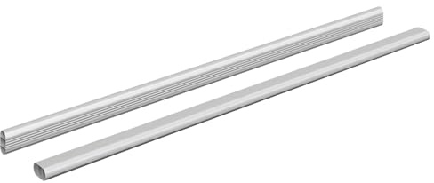 vidaXL Kleiderstange 2 stk. Silber 664 x 15 x 29 mm Aluminiumlegierung