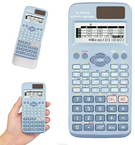 FX-991EX Scientific Calculator, 552 Functions Calculator School Scientific, Scientific Calculator for Secondary School, A Level Maths Calculator for Students, Teachers, Business, School (Blue)