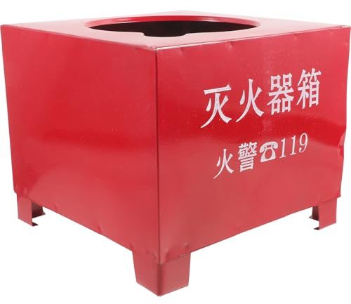 Alipis Base Design in Ferro Rosso per Estintore da 2-4kg, Supporto Stabile Estintori da Casa e Industriale