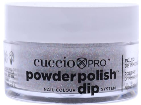Cuccio - Pro Powder Polish Nail Colour Dip System - Multi Color Glitter - for Women - Nail Powder - 0.5 oz