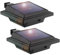 KEENZO LED Solar Dachrinnenleuchte Solarlampen für Außen, 25LEDs Solarlicht, Kaltweißes Gartenbeleuchtung Zaunlicht, Wegeleuchten Solarleuchte für Zaun, Patio, Gehwege, Hof, Garage, 2 Stück