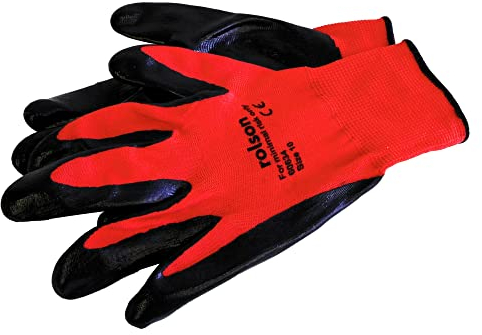 Rolson 60634 Nitrile Coated Work Gloves Large
