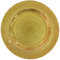Glass Large Serving Plate Charger Plate Ornamental Plate Gold 33cm Chequered