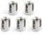 GARDELI® Kreuzklemme 5 Stück aus Edelstahl (A4) für 3mm Seil Drahlseilklemme Seilklemme Klemme M8 V4A 316