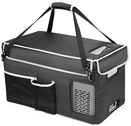 BougeRV 23 Quart Insulated Protective Cover, 12 Volt Car Refrigerator Cover, Portable Freezer Cover CR22 Refrigerator (Refrigerator NOT Included, NOT for CRPRO Fridge)